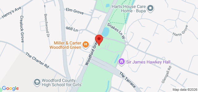 Map showing Sushi Hut in Ilford